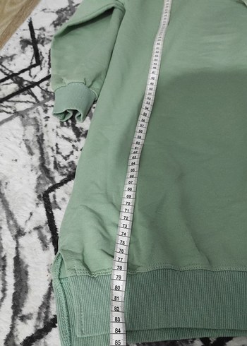 Kadın Uzun Kollu Salaş Haki Tunik - Görsel 5