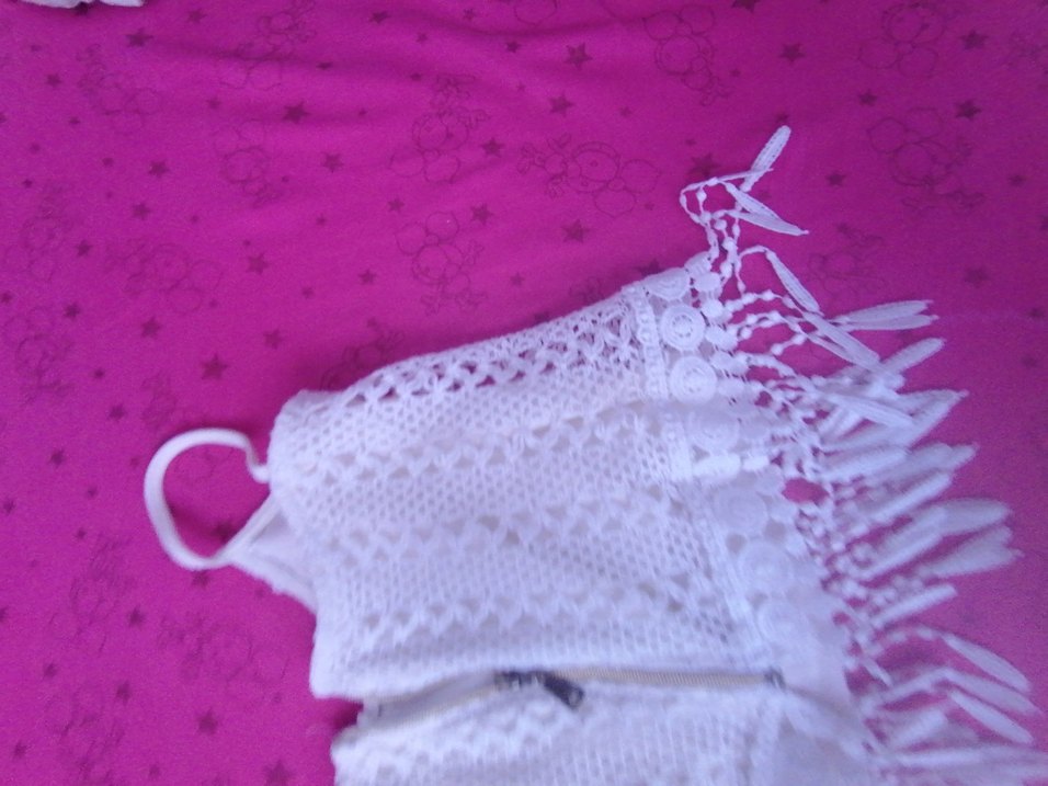 Kızlar için Dantel Detaylı Bohem Poncho - Görsel 3