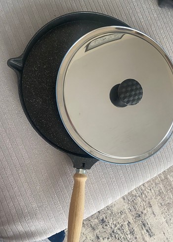 Falez Siyah Tava ve Kapak Seti - Görsel 2