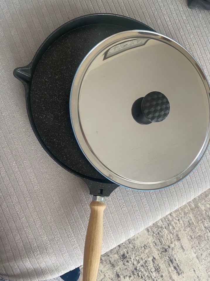 Falez Siyah Tava ve Kapak Seti - Görsel 2