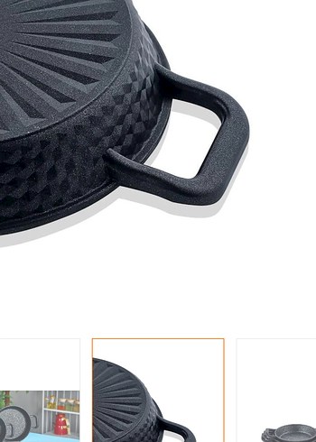 Siyah 3'lü Yuvarlak Tava Seti taç marka - Görsel 3