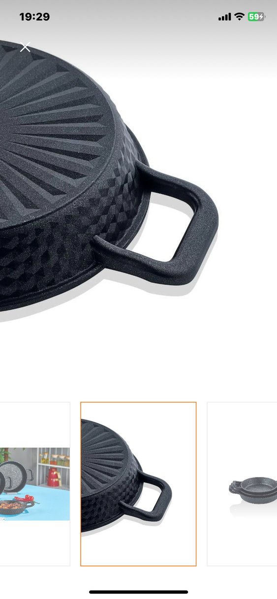 Siyah 3'lü Yuvarlak Tava Seti taç marka - Görsel 3