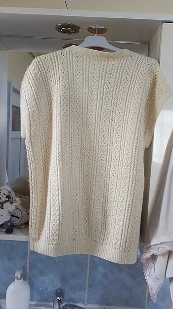 Kadın örgü yelek  - Görsel 3