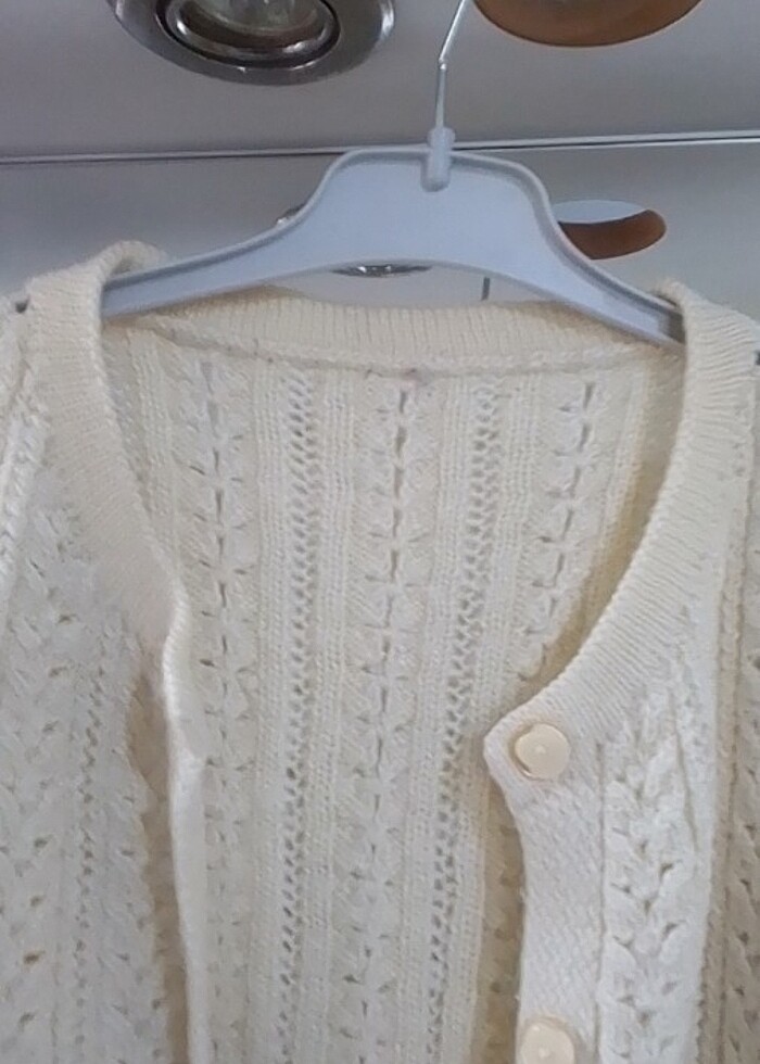 Kadın örgü yelek  - Görsel 4