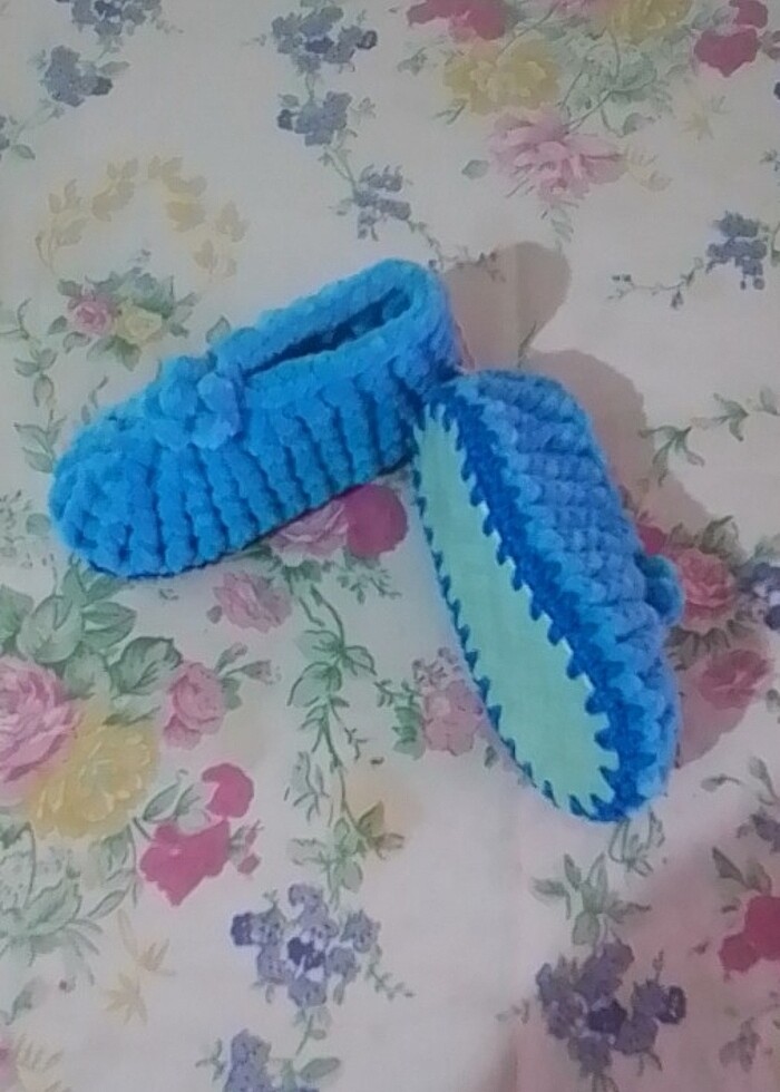 Örgü babet patik modelleri - Görsel 2