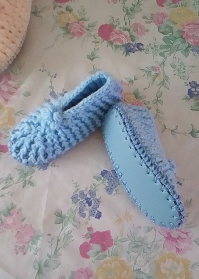 Örgü babet patik modelleri - Görsel 2