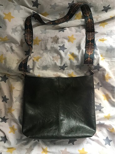 Bershka yesil vintage canta
