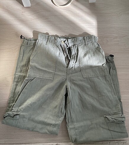 haki keten pantalon