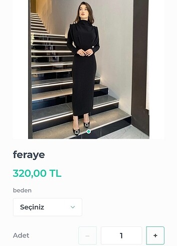 36 Beden siyah Renk Elbise