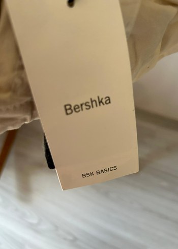 Bershka Bej Kürklü Kışlık Mont - Görsel 5