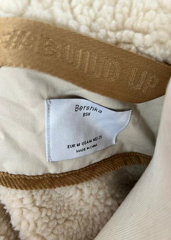 Bershka Bej Kürklü Kışlık Mont - Görsel 8