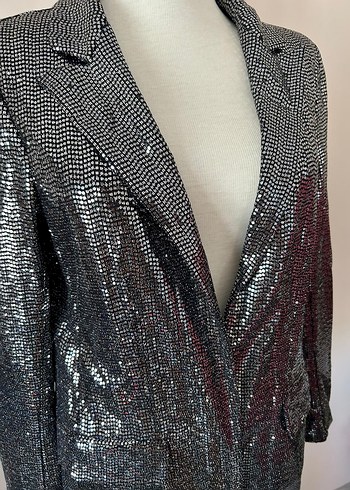 Stradivarius Payetli Kadın Blazer - Görsel 5