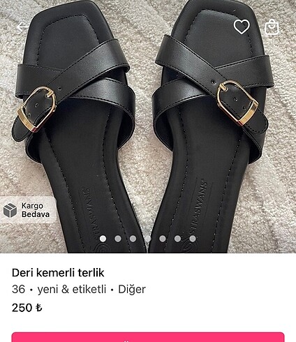 Diğer Deri kemerli terlik