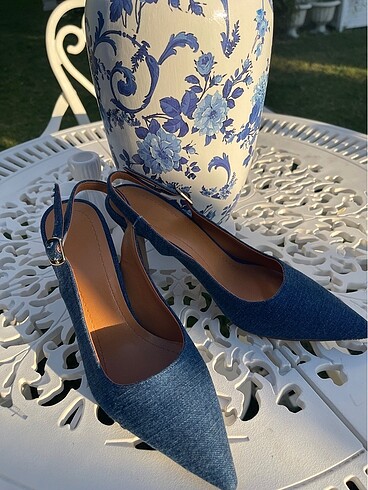 Denim Topuklı Stiletto