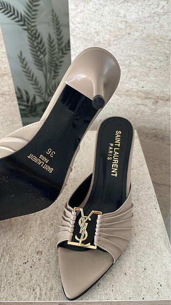 36 Beden çeşitli Renk YSL Model Topuklu Terlik
