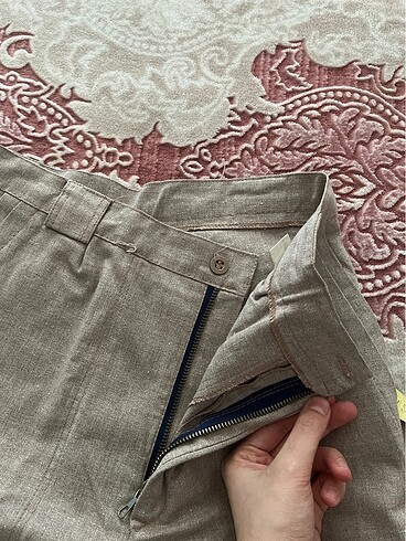 Zara Açık kahve kumaş pantolon