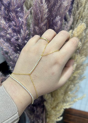 Mozanit taşlı 925 ayar gümüş üzeri altın kaplama şahmeran - Görsel 2