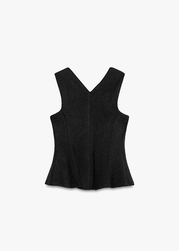 Zara Zara dokulu peplum top