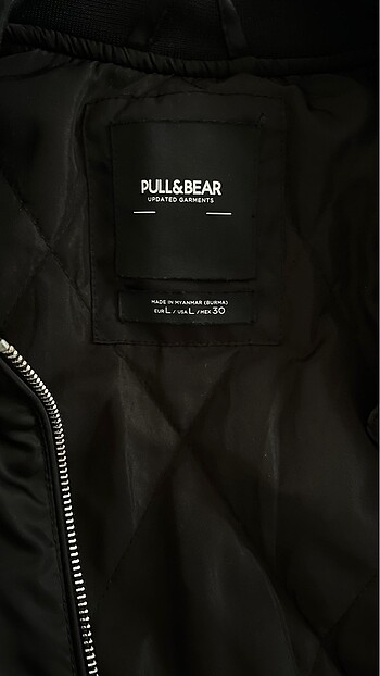 l Beden siyah Renk Pull&Bear bomber ceket