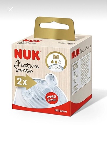 NUK ikili silikonlu biberon emziği S