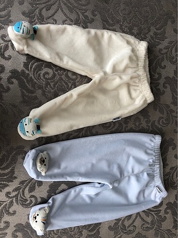 Çıngıraklı kadife pijama alt 2?li