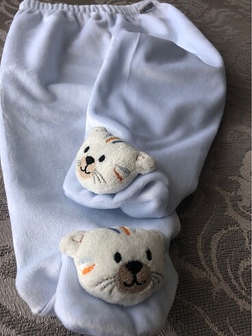 Albimini Çıngıraklı kadife pijama alt 2?li