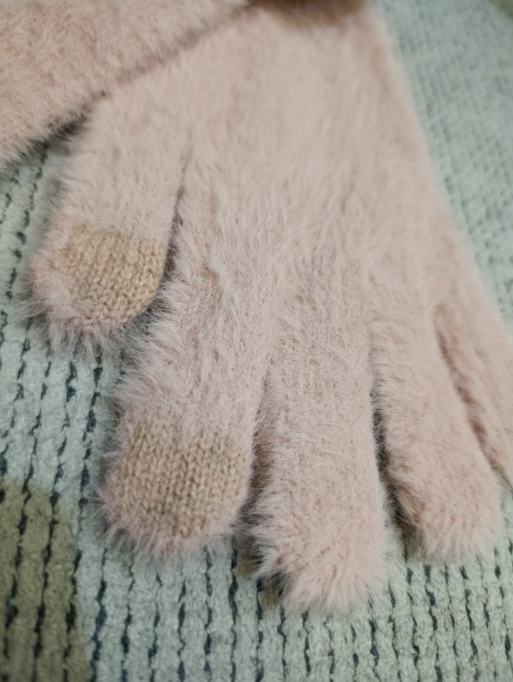 tüylü eldiven dokunmatik uyumlu - Görsel 2