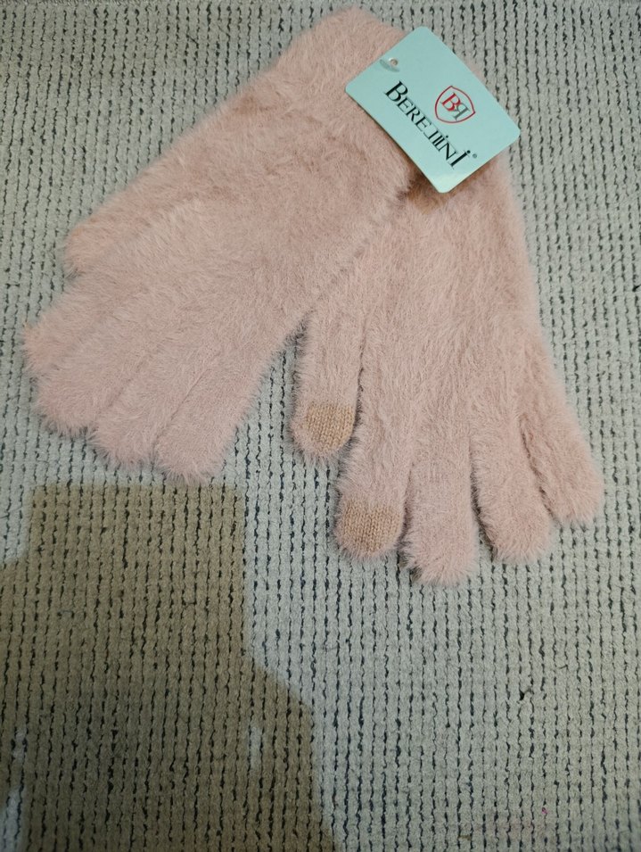 tüylü eldiven dokunmatik uyumlu - Görsel 3