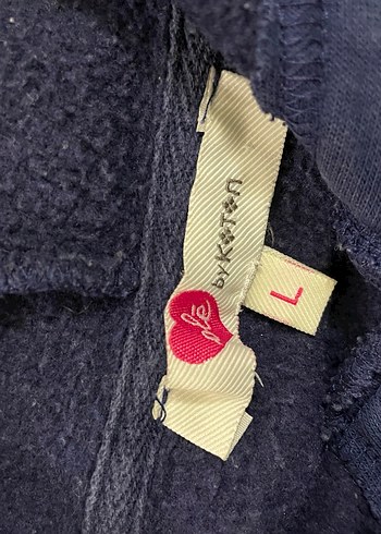 Mavi Baskılı Kadın Kapüşonlu Sweatshirt - Görsel 2