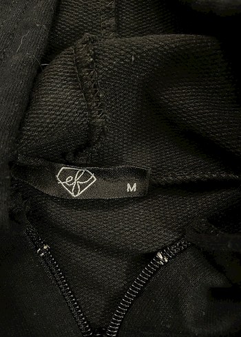 Mavi Baskılı Fermuarlı Kapüşonlu Sweatshirt - Görsel 2