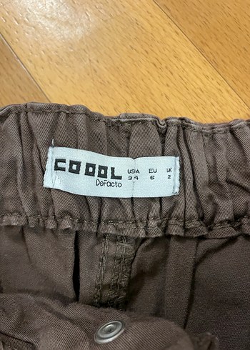 Kadın Kahverengi Keten Salaş Pantolon - Görsel 2