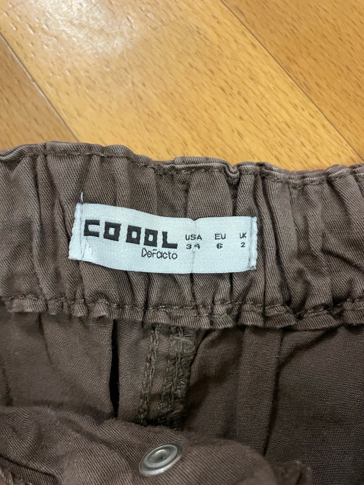 Kadın Kahverengi Keten Salaş Pantolon - Görsel 2