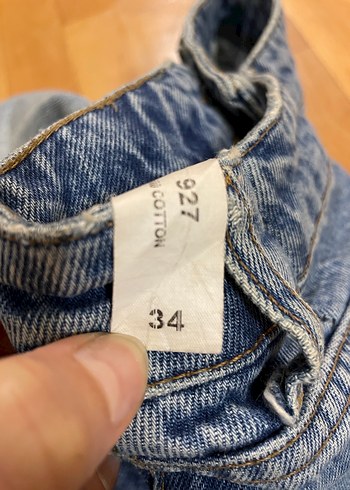 Gri Midi Denim Kadın Jean - Görsel 3