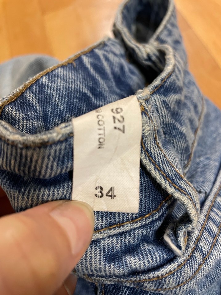 Gri Midi Denim Kadın Jean - Görsel 3