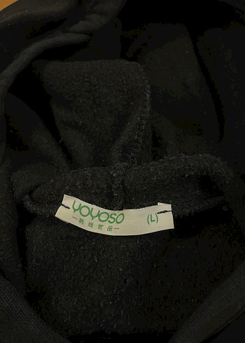 Kadın Siyah Kapüşonlu Baskılı Sweatshirt - Görsel 3