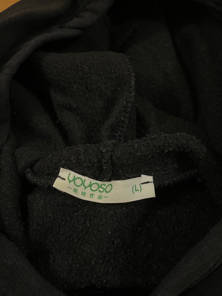 Kadın Siyah Kapüşonlu Baskılı Sweatshirt - Görsel 3