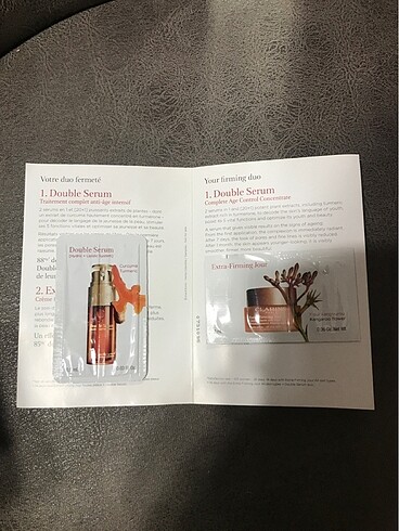 Clarins serum ve krem