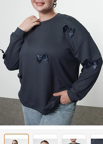 Büyük beden sweatshirt  - Görsel 4