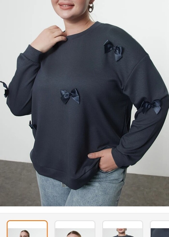 Büyük beden sweatshirt  - Görsel 4