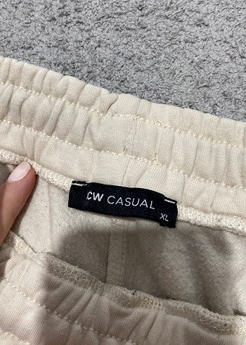 Beyaz erkek Rahat Kesim Eşofman Altı - Görsel 3