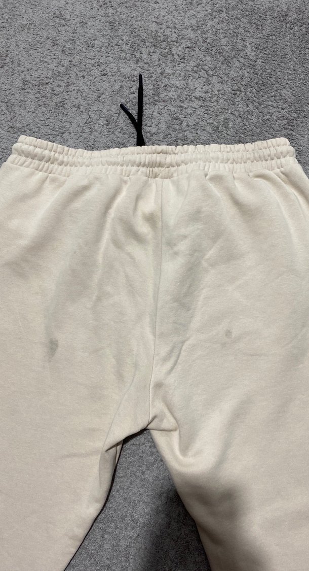 Beyaz erkek Rahat Kesim Eşofman Altı - Görsel 4