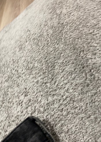 Gri Kot Mini Etek, Bol Kesim, Kürklü Detay - Görsel 2