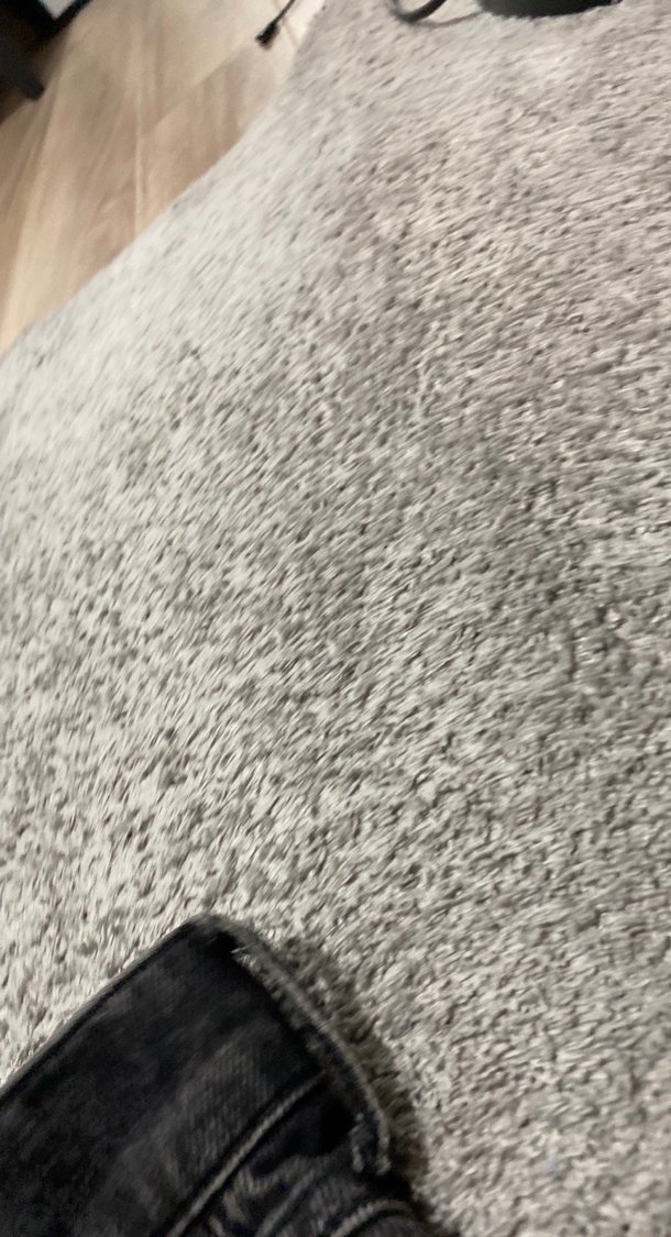 Gri Kot Mini Etek, Bol Kesim, Kürklü Detay - Görsel 2