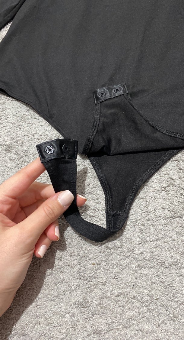 Siyah Uzun Kollu Kadın Bluz - Görsel 2