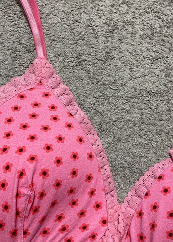 Pembe Tie-Dye Desenli Rahat Sütyen - Görsel 2