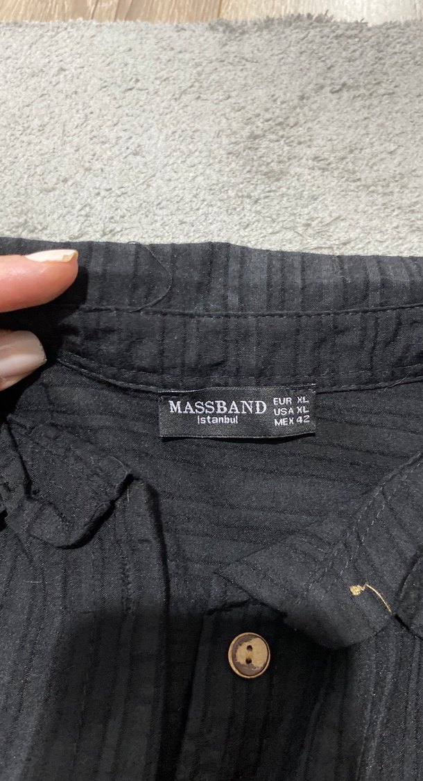 Siyah Düğmeli Erkek Pijama Takımı - Görsel 2