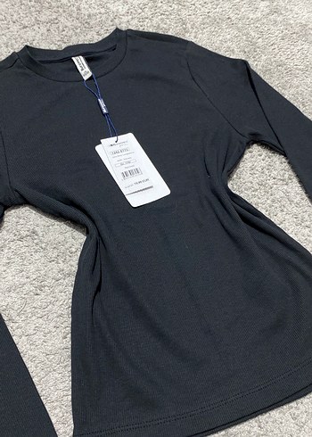 Siyah Uzun Kollu Hamile Tişörtü - Görsel 2