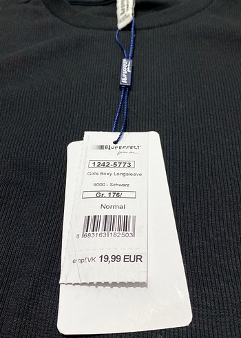 Siyah Uzun Kollu Hamile Tişörtü - Görsel 3