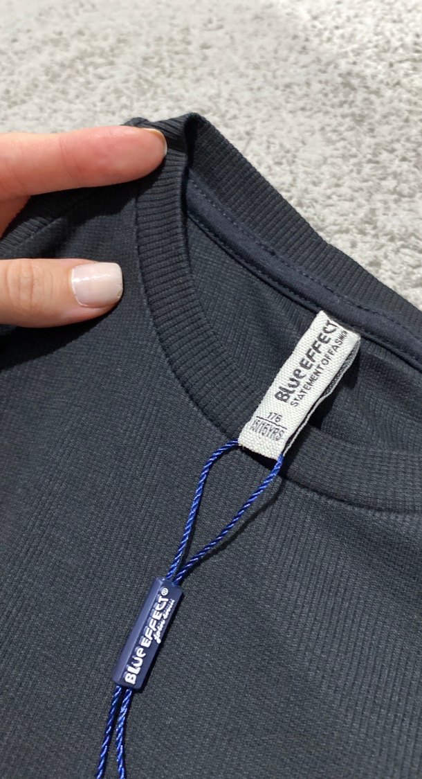 Siyah Uzun Kollu Hamile Tişörtü - Görsel 4