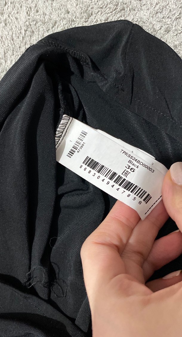 Siyah Payetli Göğüs Detaylı Kadın Monokini - Görsel 5